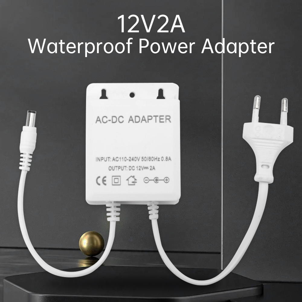 Outdoor Power Wash - DC12V 2A EU Adapter wtyczki bezpieczeństwo