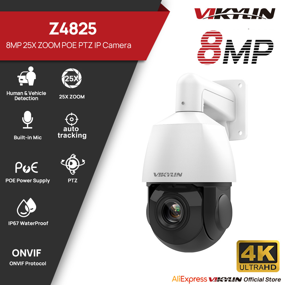 Outdoor Power G Motion - Kamera IP Vikylin 4K 8MP PTZ
