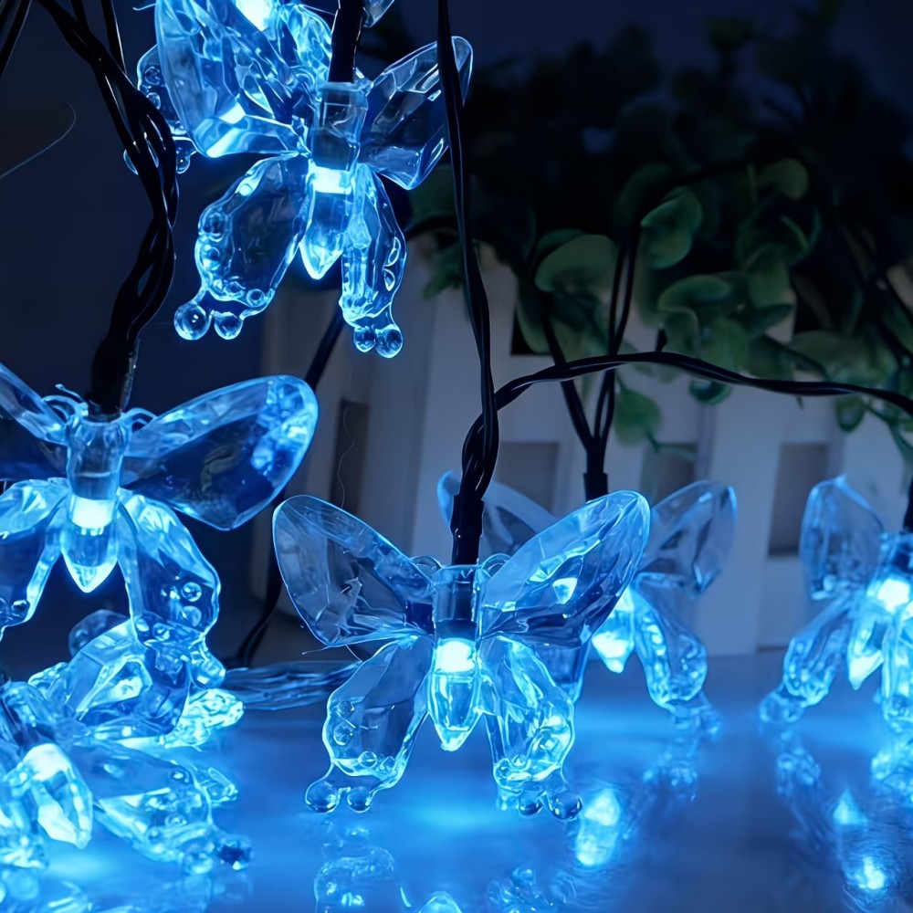 Outdoor Power For Wedding - Kryształowe lampki motylki na zewnątrz, solarne