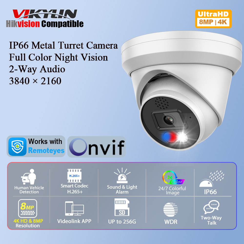 Outdoor Power G Motion - Kamera IP Vikylin 4K 8MP z
