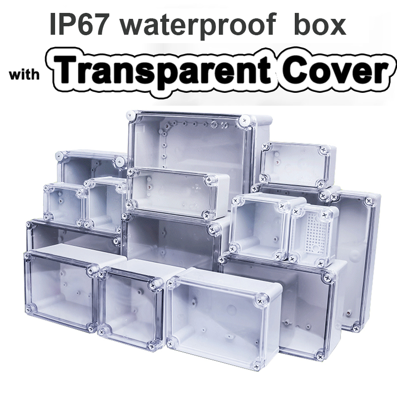 Outdoor Power Board Box - Przezroczysta wodoodporna skrzynka typu F Zewnętrzna