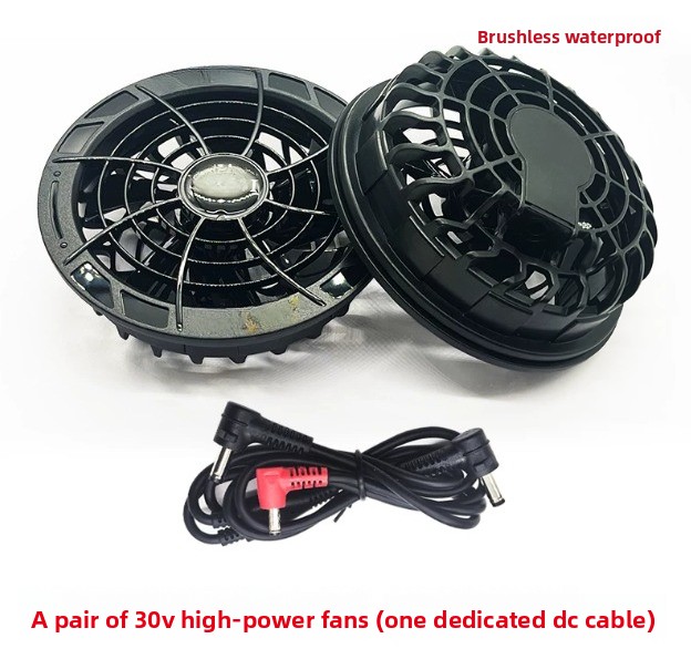 Outdoor Power Fan - Letnia kamizelka chłodząca z klimatyzacją, zasilana
