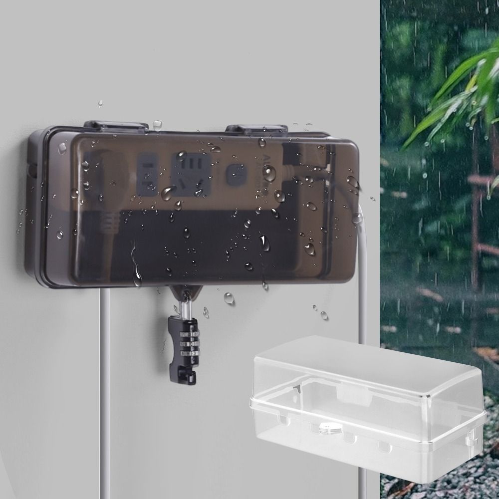 Outdoor Power Point Cover - Przenośna Plastikowa Skrzynka na Wtyczki, Wodoodporna,