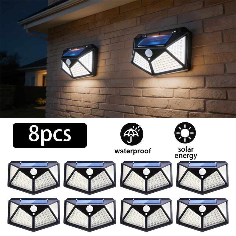 Outdoor Power Outlet Weatherproof - 1~8 szt. Lampki solarne 100LED z