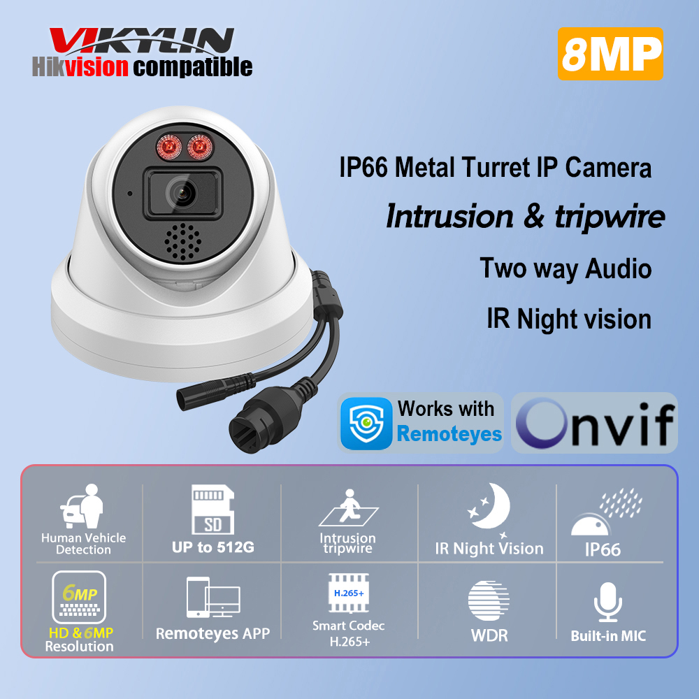Outdoor Power G Motion - Kamera IP Vikylin 8MP z noktowizorem