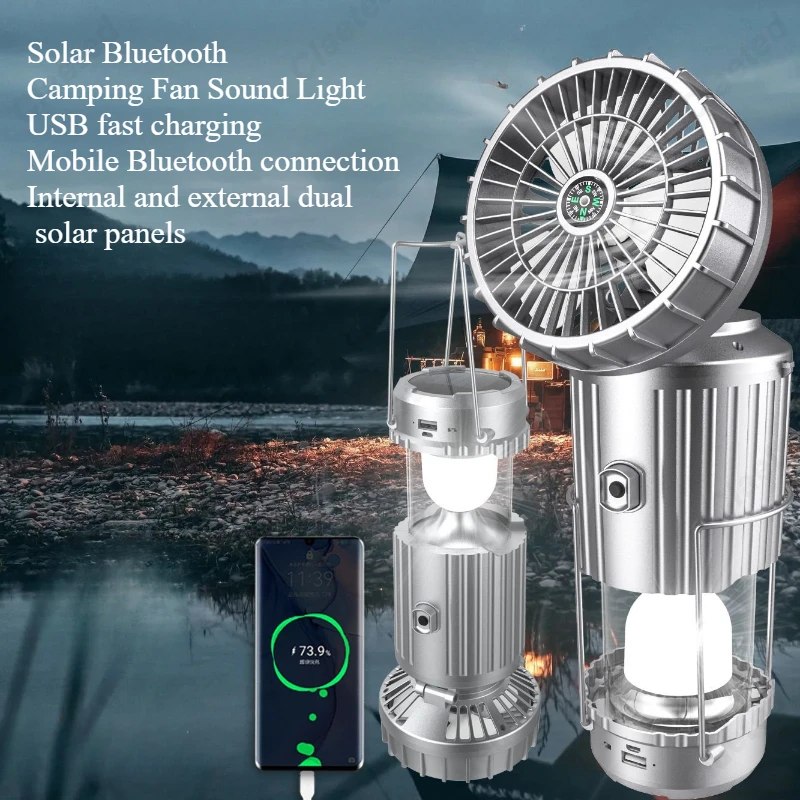 Power Switch Outdoor - Kreatywna lampa kempingowa LED zasilana energią