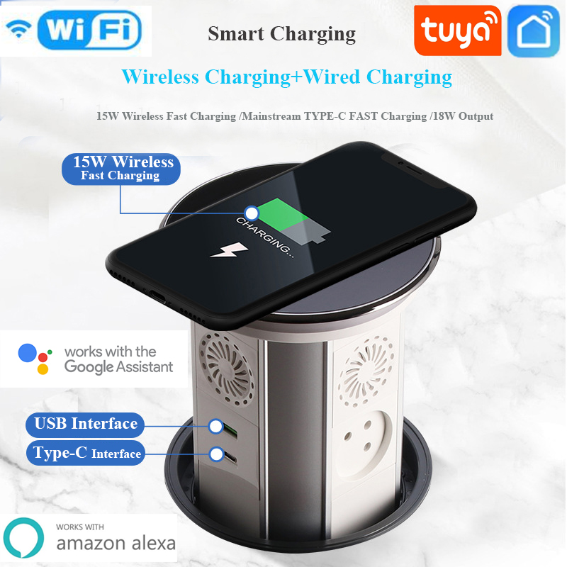 Outdoor Power Timer - WIFI Tuya Touch Automatyczne podnoszenie Wyskakujący