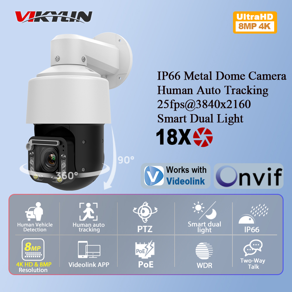 Outdoor Power G Motion - Kamera IP Vikylin 4K 8MP z
