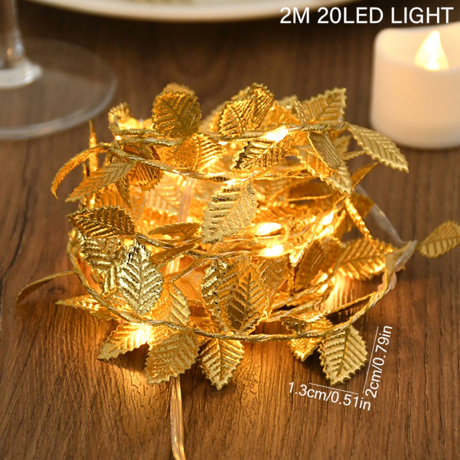Złote Liście Rattanowe Lampki  – Outdoor Power For Wedding recenzja i cena