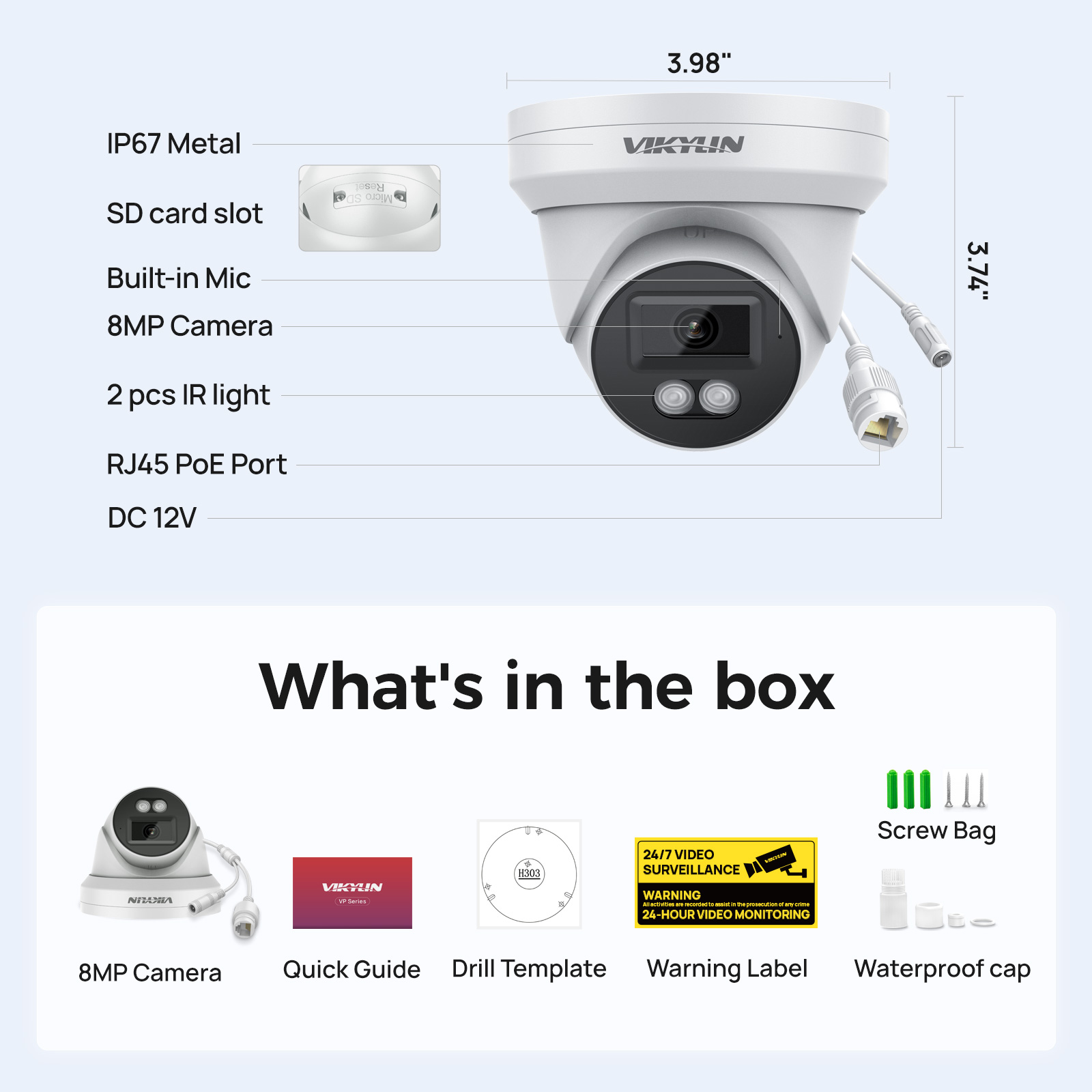 Kamera bezpieczeństwa VIKYLIN  – Outdoor Power G Motion recenzja i cena
