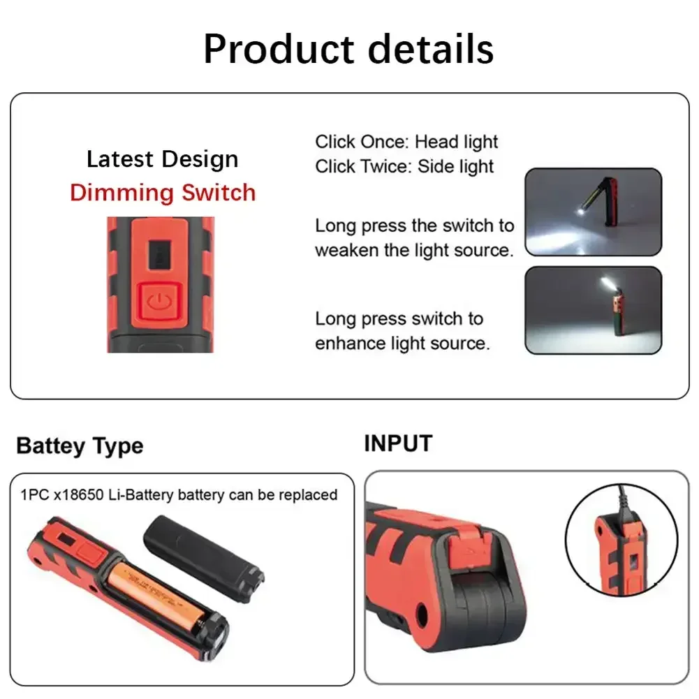 Ściemnialna lampa robocza LED  – Outdoor Usb Power Bank recenzja i cena
