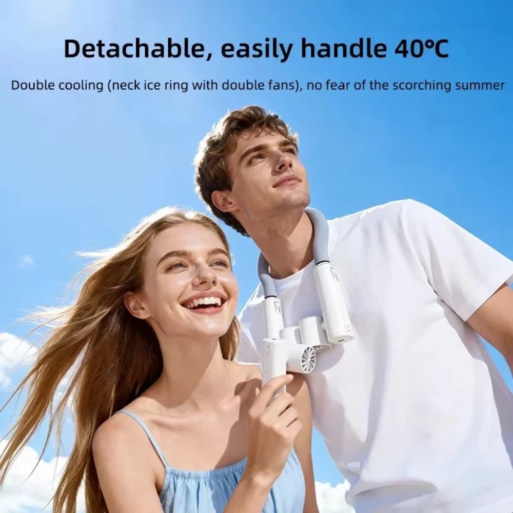 Przenośny wentylator na szyję, – Outdoor Power Fan recenzja i cena